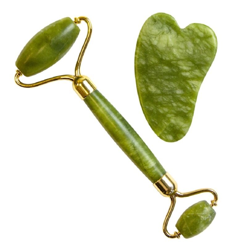 Rodillo y Gua sha en kit