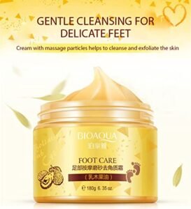 Crema Exfoliante para pies de miel
