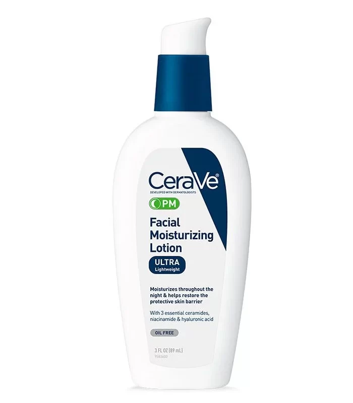 Crema ligera de Cerave de noche