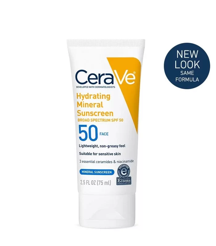 Protector solar  con Loción Facial Hidratante Mineral Sunscreen SPF 50