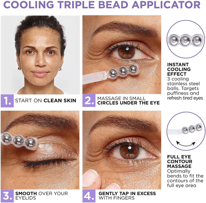 Serum de ojos de Hyaluronic Acid and Caffeina, Revitalift Filler Eye Serum, rellena, ilumina y deshincha los ojos - Imagen 3
