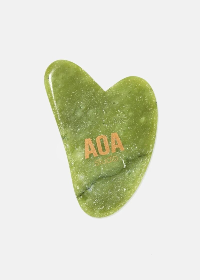 Gua Sha de aoa en color verde