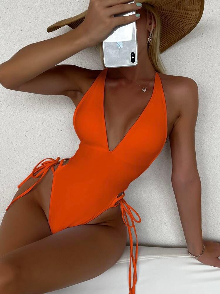 Traje de baño naranja Sheglam / shein