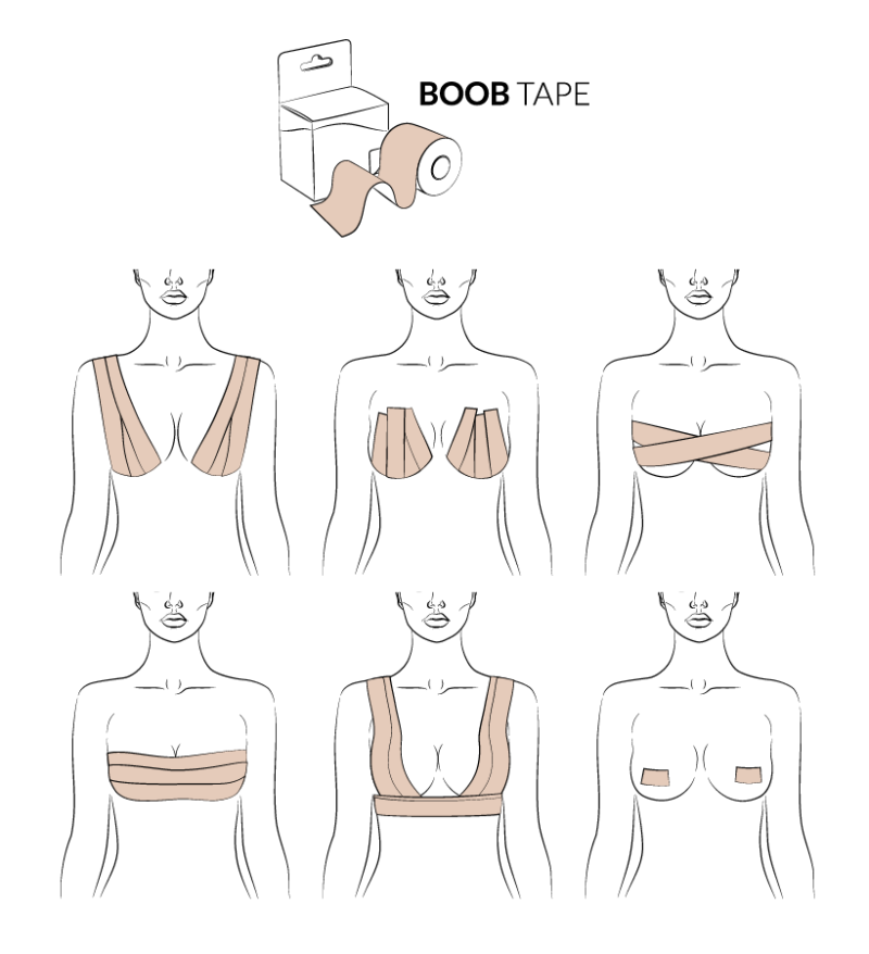 Boob tape tiras de cinta para el Busto - Imagen 3
