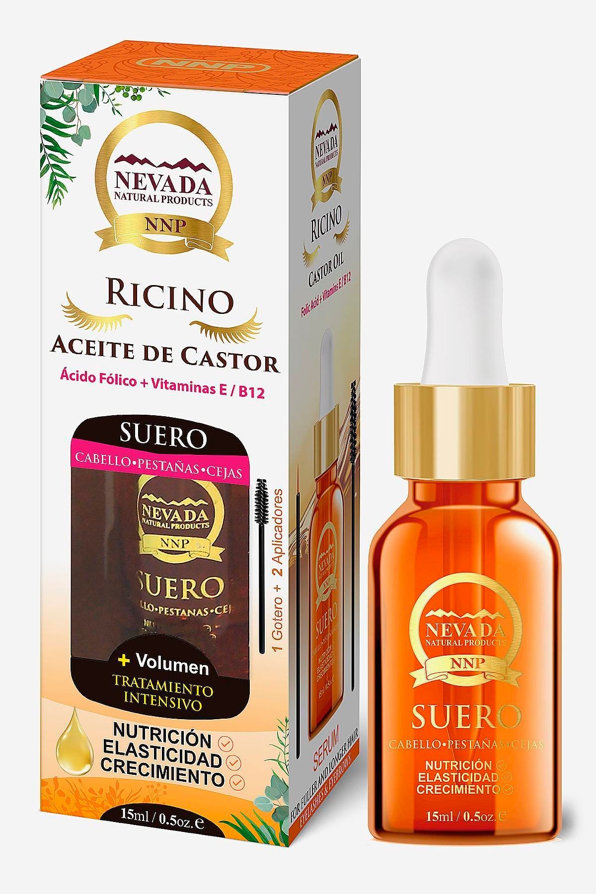 Aceite de Recino de Castor para el Crecimiento de pestañas y Cejas