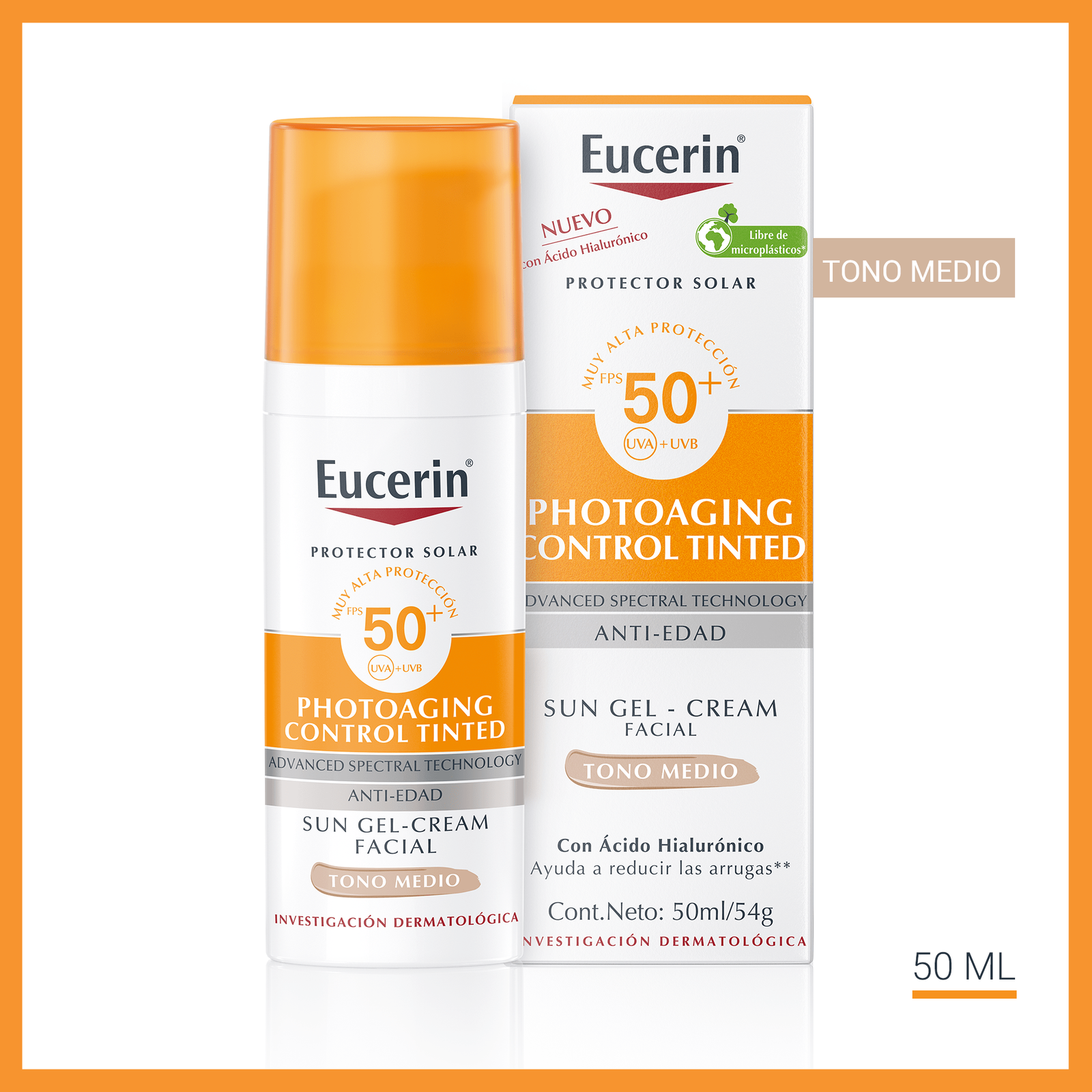 Protector solar para pieles grasas EUCERIN Spf 50 | 50 ml NUEVO