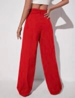 Pantalon pierna alta Palazo Rojo - Imagen 2