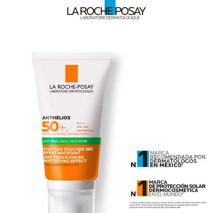 La Roche-Posay Anthelios Anti-Shine Gel Cream SPF50 – Protección Avanzada para Pieles Sensibles y Grasas - Imagen 3