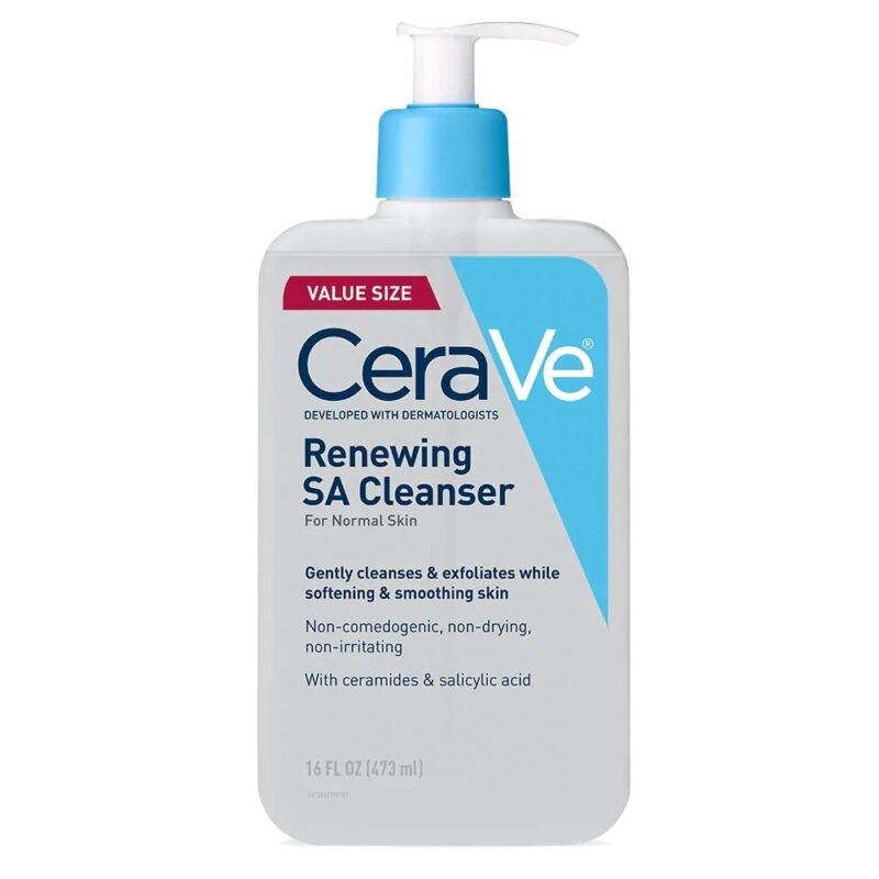 CeraVe Renewing SA Cleanser Gel limpiador espumoso de ácido salicílico para una piel suave - Imagen 2