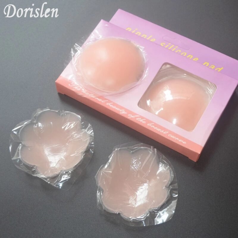 Cobertor de pezón reutilizable para mujer - Cobertor de pezón de silicona Cojín de sujetador - Imagen 2