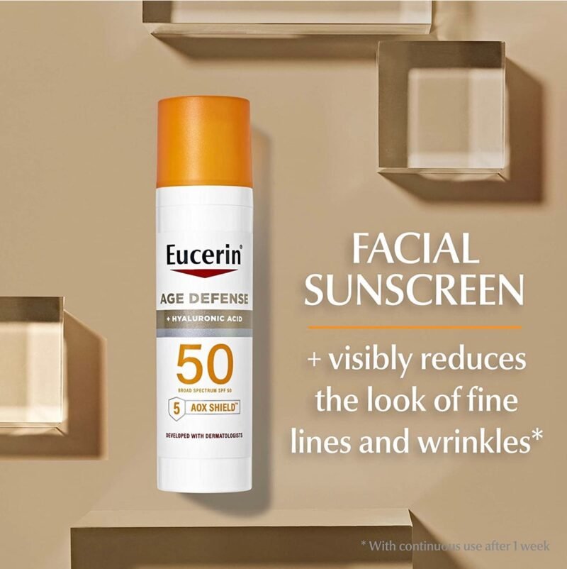 Protector solar Eucerin Sun Age Defense SPF 50 Face - Imagen 2