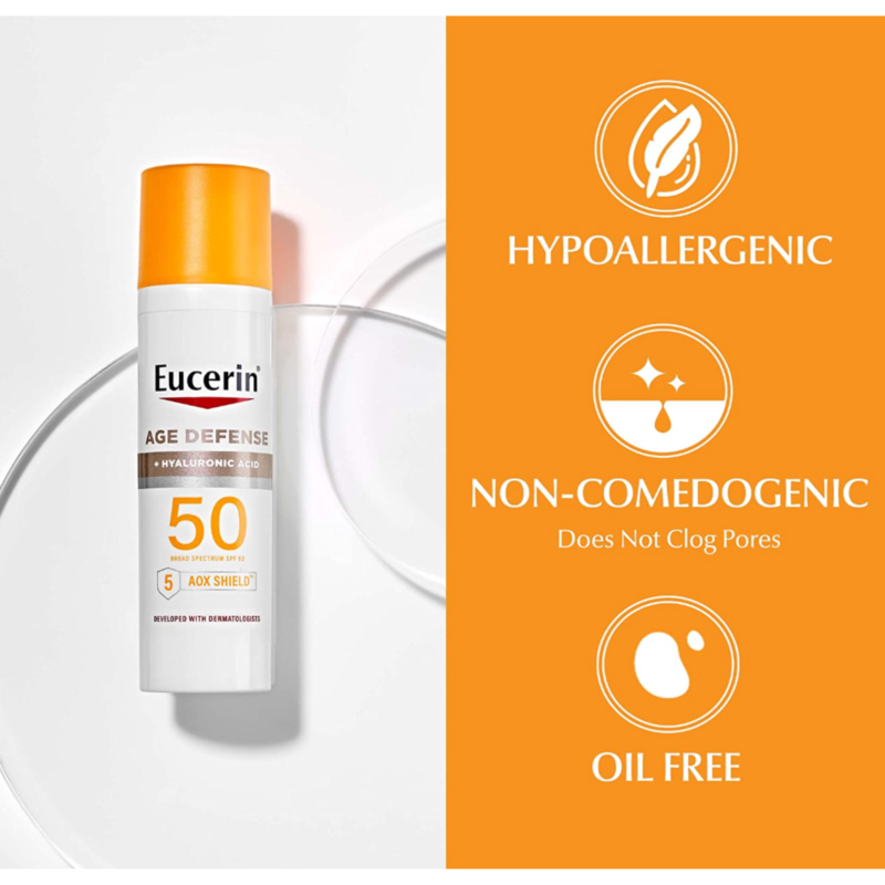 Protector solar Eucerin Sun Age Defense SPF 50 Face - Imagen 3