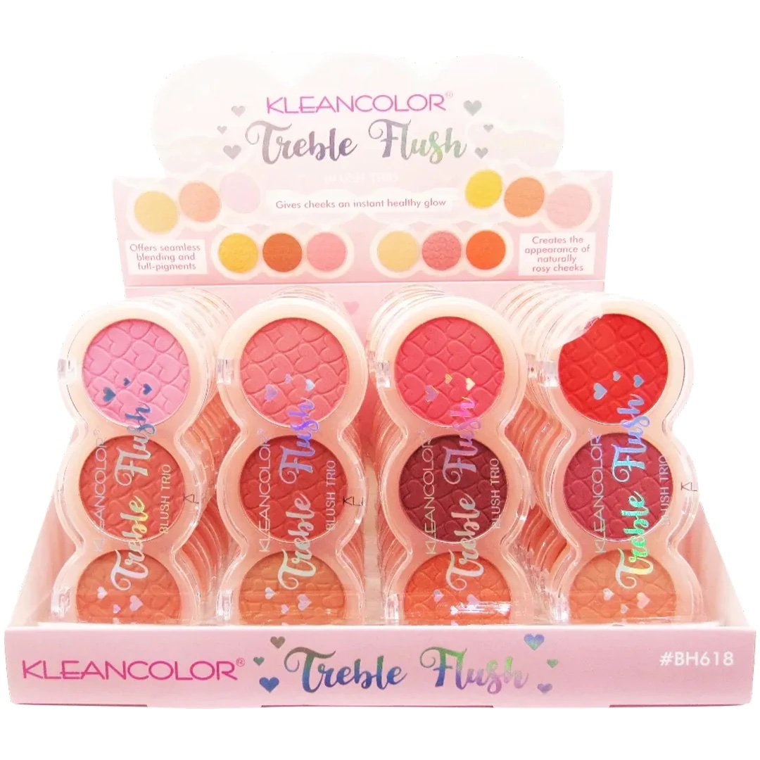 Trío de Rubores Treble Flush Kleancolor