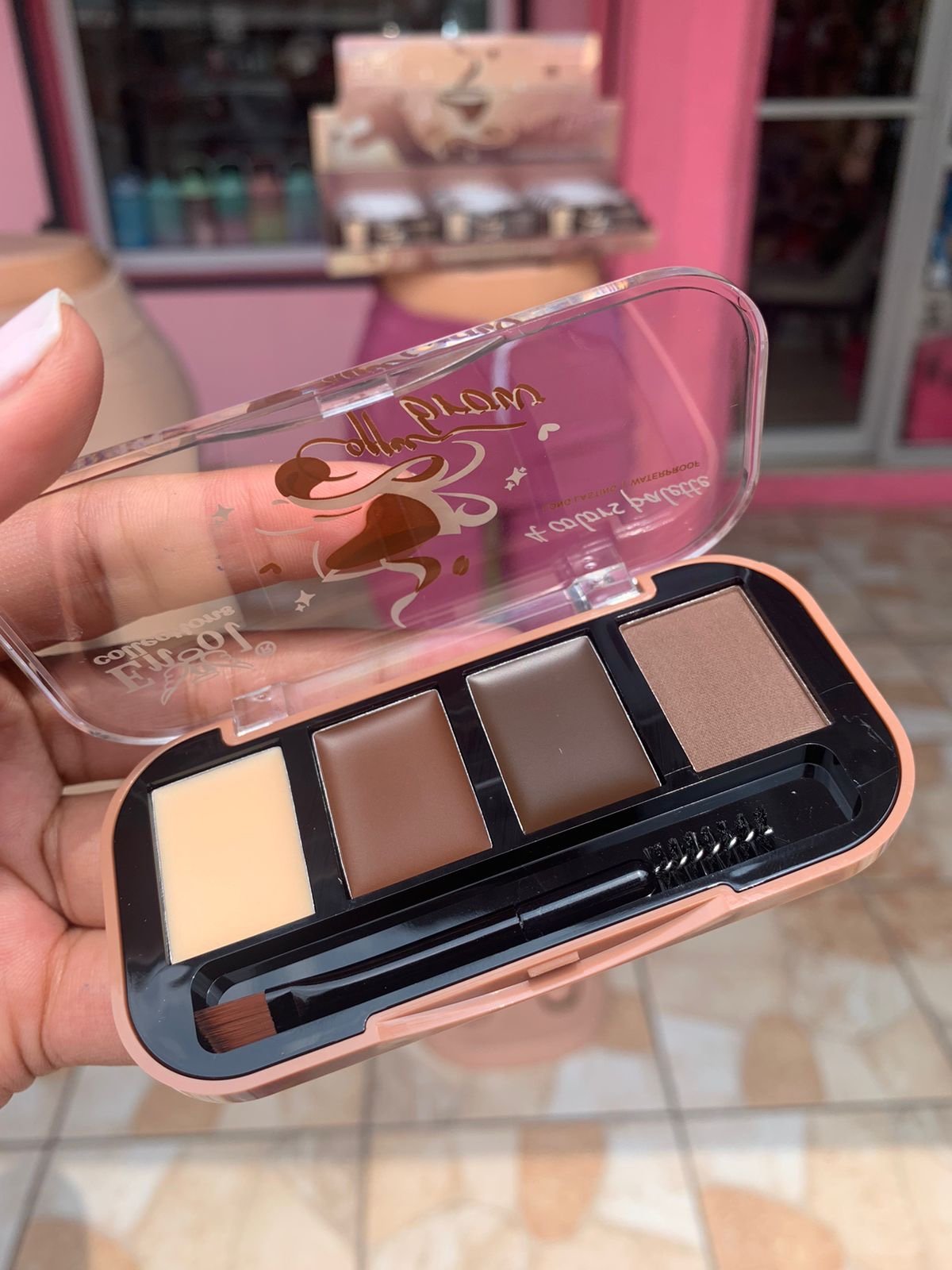 Paleta de sombra y gel de cejas ENGOL Collections coffee Brown