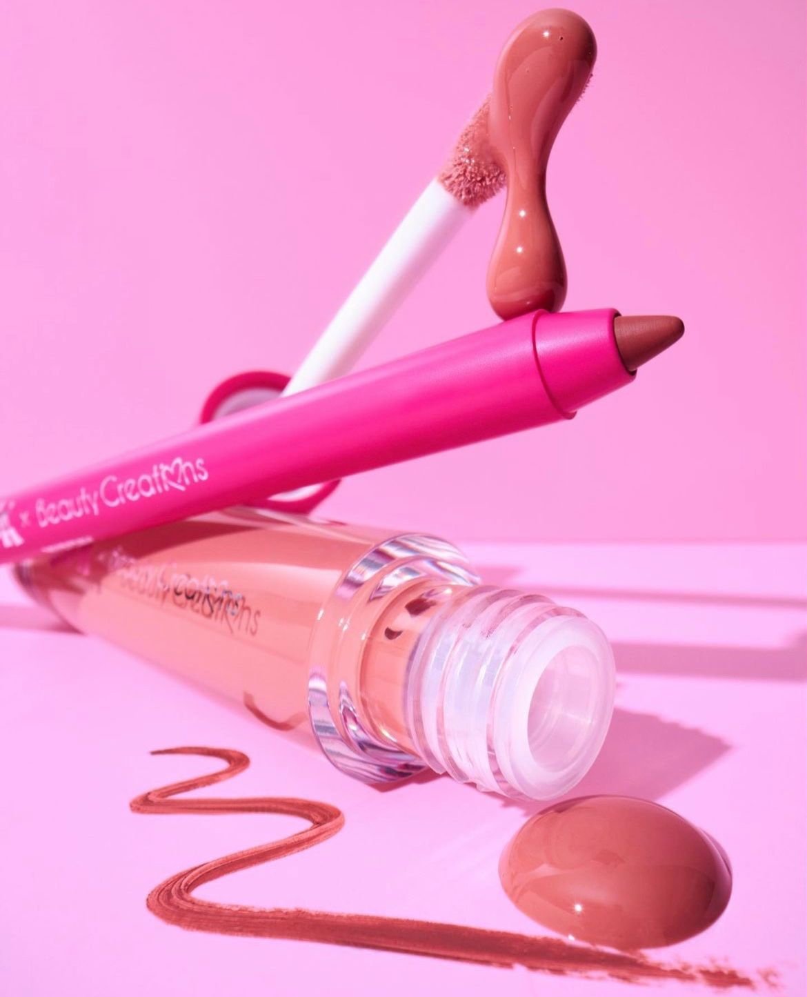 Dúo gloss y delineador YERIMUA X BEAUTY CREATIONS
