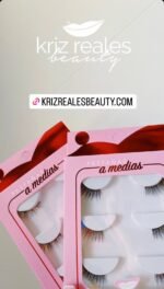 Pestañas a medias de Kriz reales BEAUTY - Imagen 2