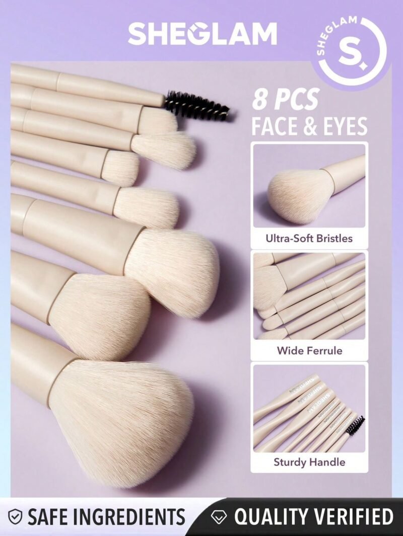 Brochas de 8 pcs Rostro y ojos de sheglam