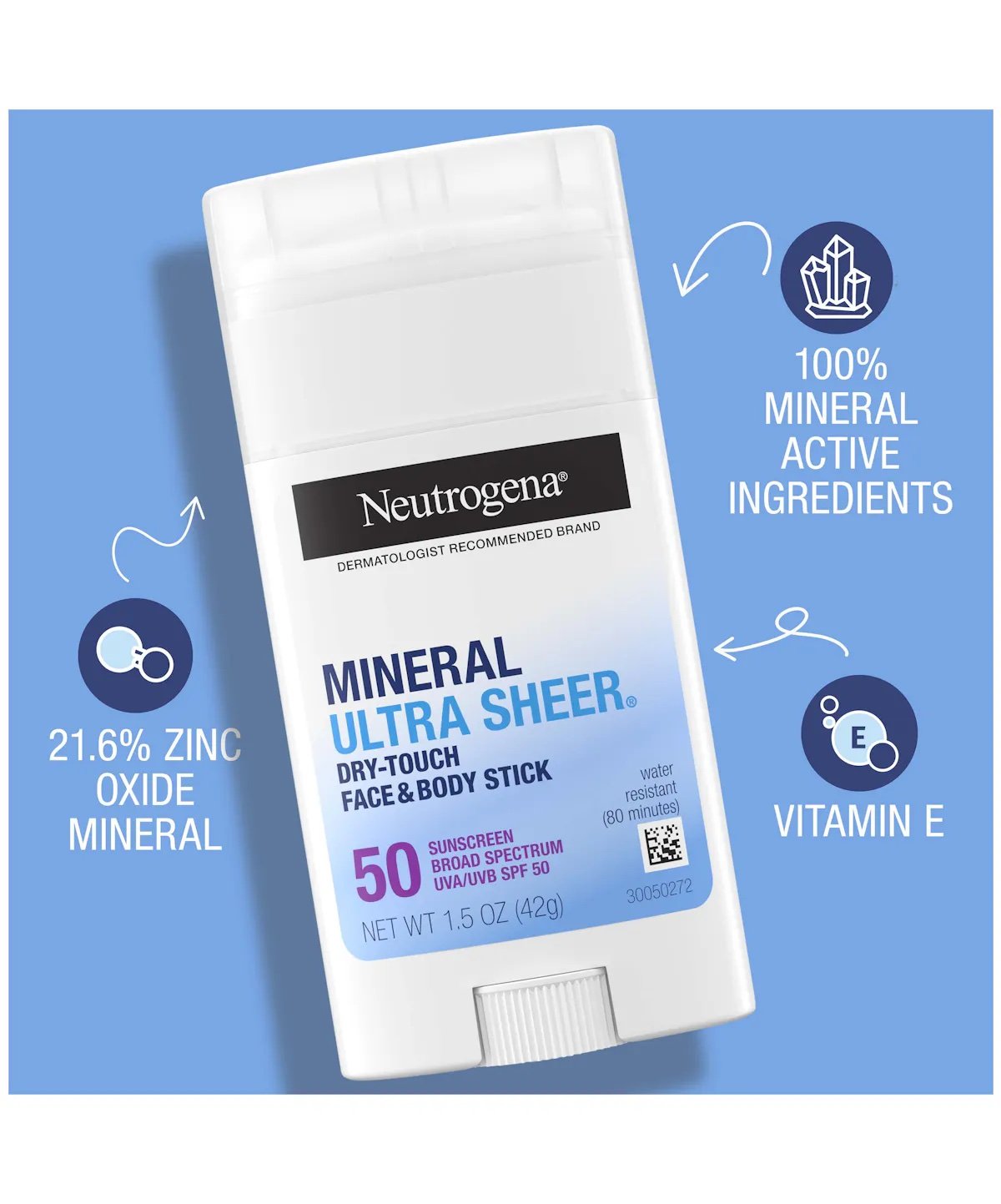 Ultra Sheer® Face & Body Mineral Sunscreen Stick Broad Spectrum SPF 50