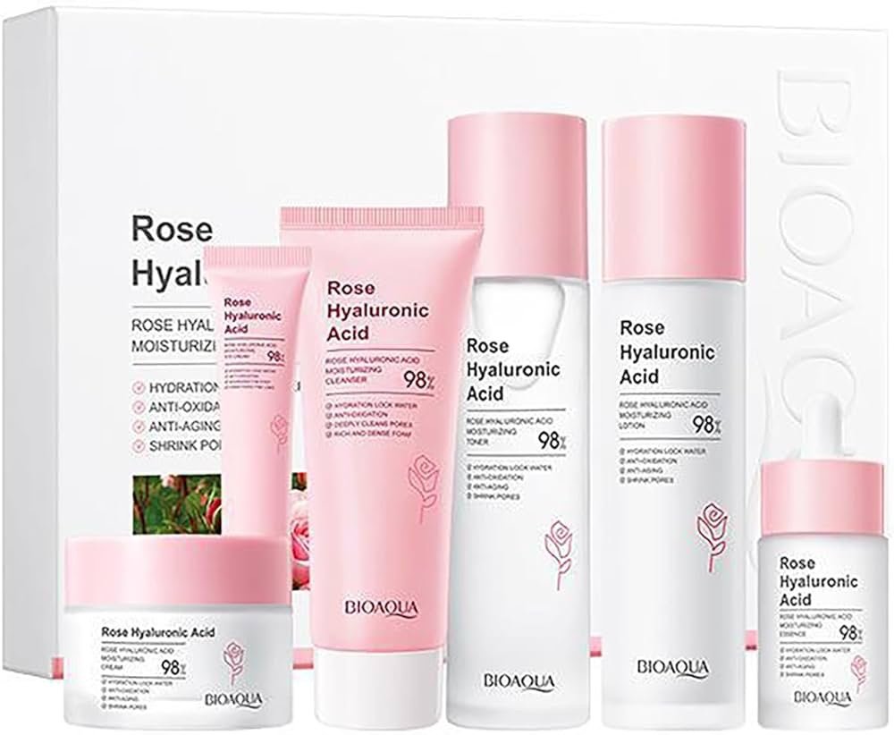 Kit de cuidado de piel Bioaqua Rose Hyaluronic BIOAOUA