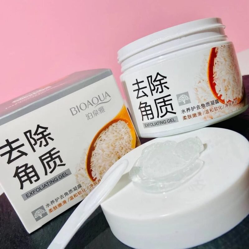 Gel exfoliante de arroz para aclarar