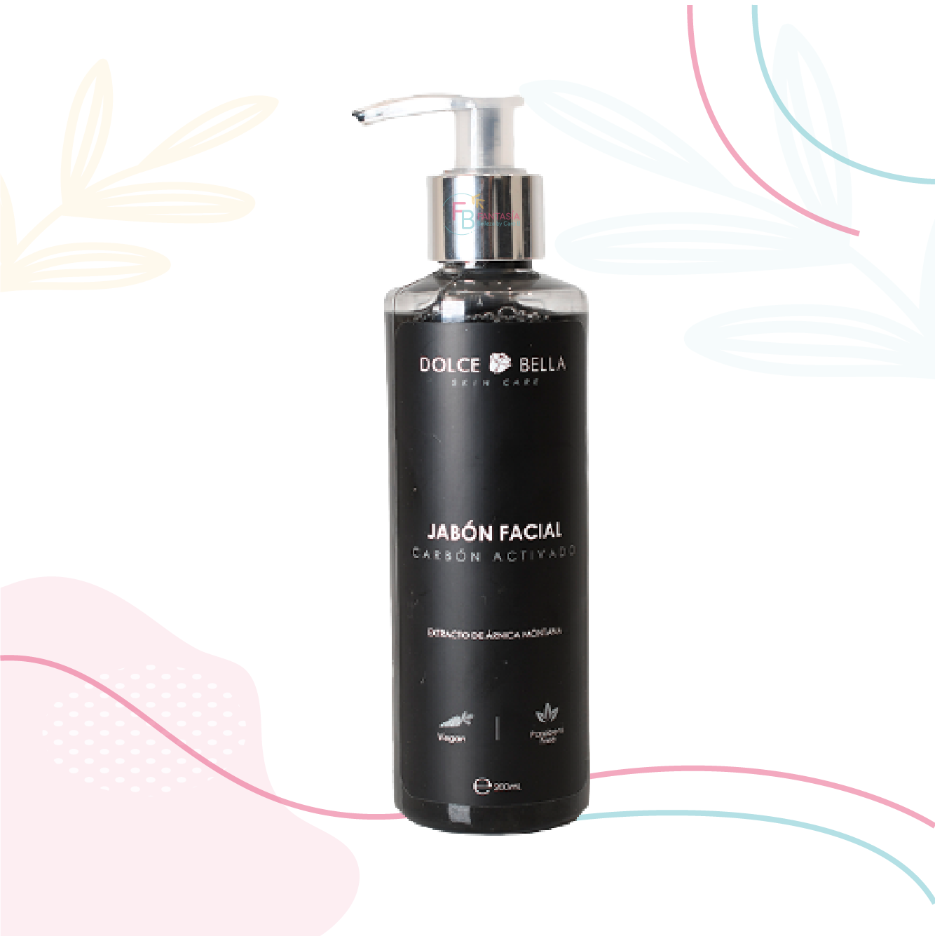 JABÓN FACIAL CARBÓN ACTIVADO DOLCE BELLA