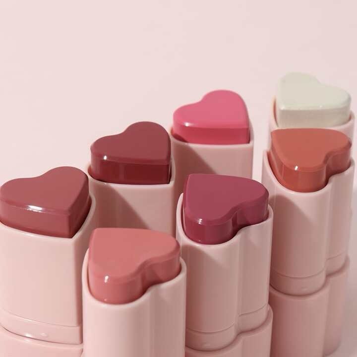 Rubor o blush en stick de corazon Makeup stick de sheglam