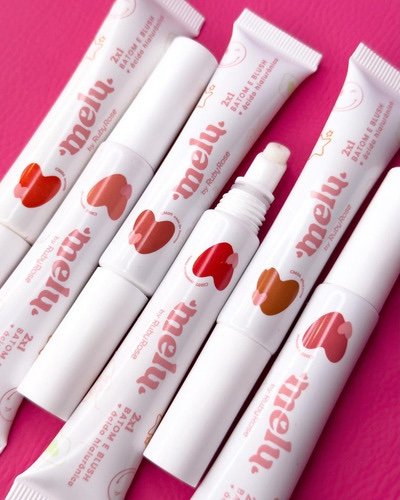 Blush Rubor en liquido 2×1 Batom e Blush con acido hialuronico de Ruby rose
