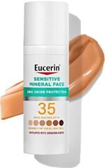 Protector solar eucerin Sensitive Mineral SPF 35 Tinted Face Sunscreen Lotion