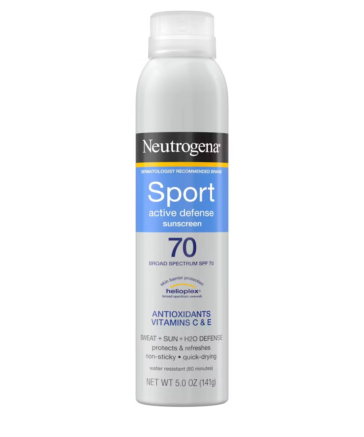 Protector solar Neutrogena® Sport Active Defense with Broad Spectrum SPF 70 Sunscreen Spray