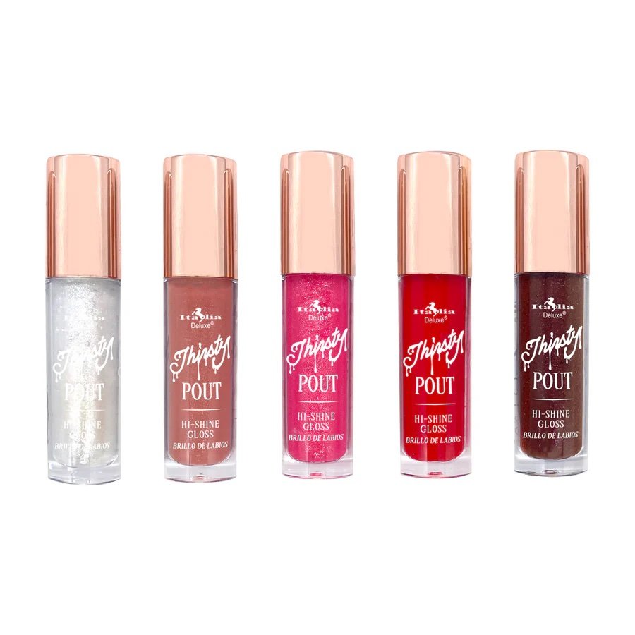 img_1776 Italia Deluxe Thirsty Pout Hi-Shine Lip Gloss - Imagen 1