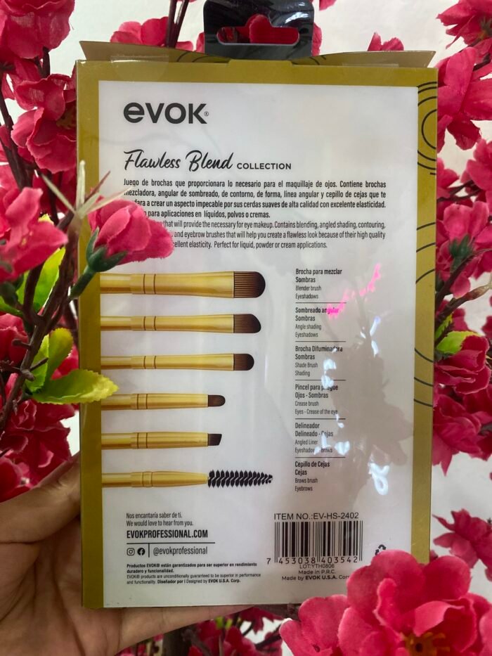 Brochas para ojos Evok, Flawless Blend - Imagen 2