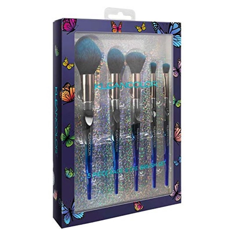 KLEANCOLOR DAILY ESSENTIALS-5 PIECE FACE & EYE BRUSH SET