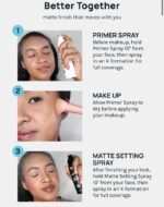 AOA FLAWLESS PRIMER & MATTE SETTING SPRAY - Imagen 3