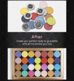 AOA PRO MAGNETIC EYESHADOW PALETTE - BLACK LARGE - Imagen 3