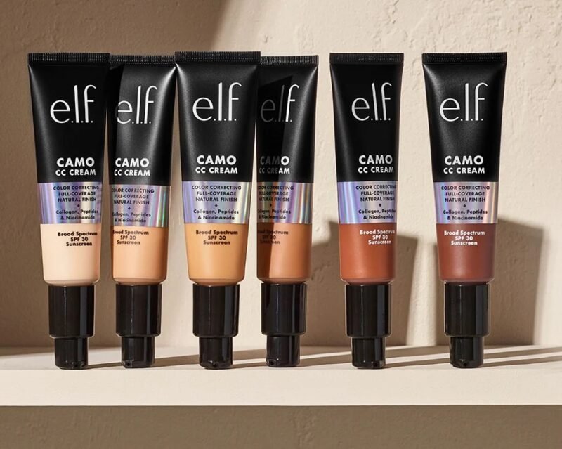 CAMO CC CREAM Elf Base de cobertura completa correctora de color con SPF 30