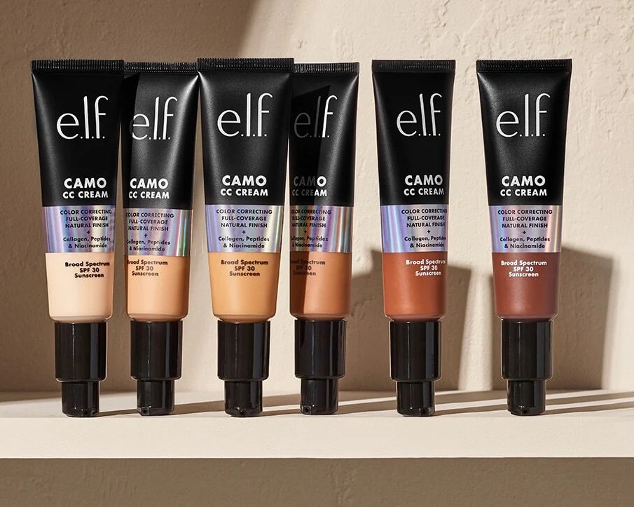 CAMO CC CREAM Elf Base de cobertura completa correctora de color con SPF 30