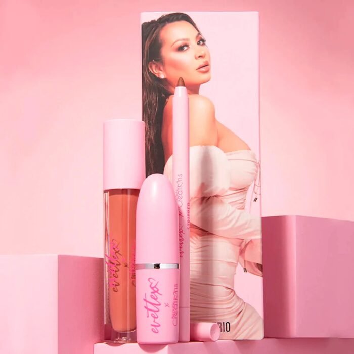 Set De Labiales 3pz Mod.evettexo Lip Trio Beauty Creations® - Imagen 1