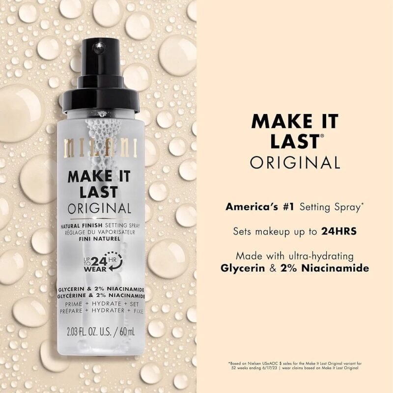 Make It Last Original Natural Finish Setting Spray - Milani - Imagen 3