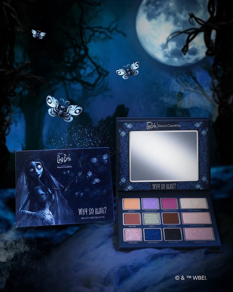 TIM BURTON’S CORPSE BRIDE X BEAUTY CREATIONS «WHY SO BLUE?» MULTI-USE PALETTE