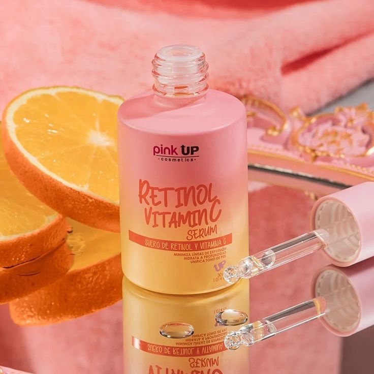 Serum de Retinol y Vitamina c de Pink up Cosmetics
