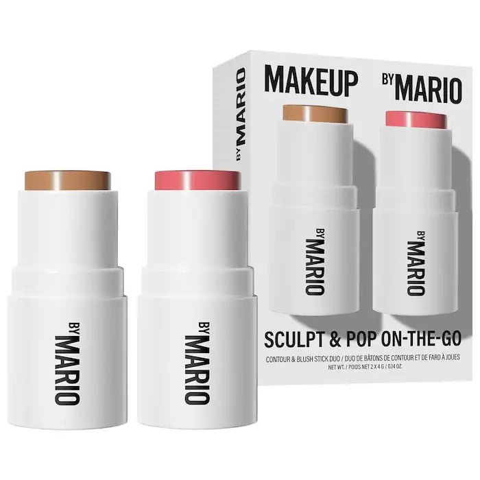 Dúo de blush con contorno en stick sculot y pop on the go de MAKEUP By Mario