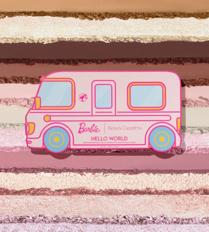 Paleta de Sombras de Beauty Creations  con Barbie Hello World