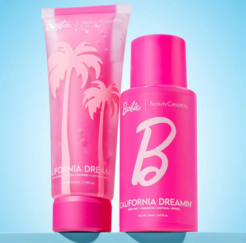 SET DE LOCIÓN Y SPRAY CORPORAL BARBIE «CALIFORNIA DREAMIN'»