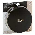 Polvo Compacto Milani Conceal + Perfect Shine-Proof Powder en el tono 01 Fair.