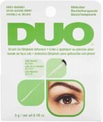Pegamento pestañas verde DUO - Adhesivo para pestañas con pincel, formulado con vitaminas A, C y E