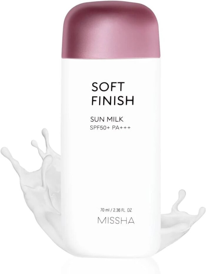 Missha All Around Safe Block Soft Finish Sun Milk SPF50+ PA+++ - Imagen 1