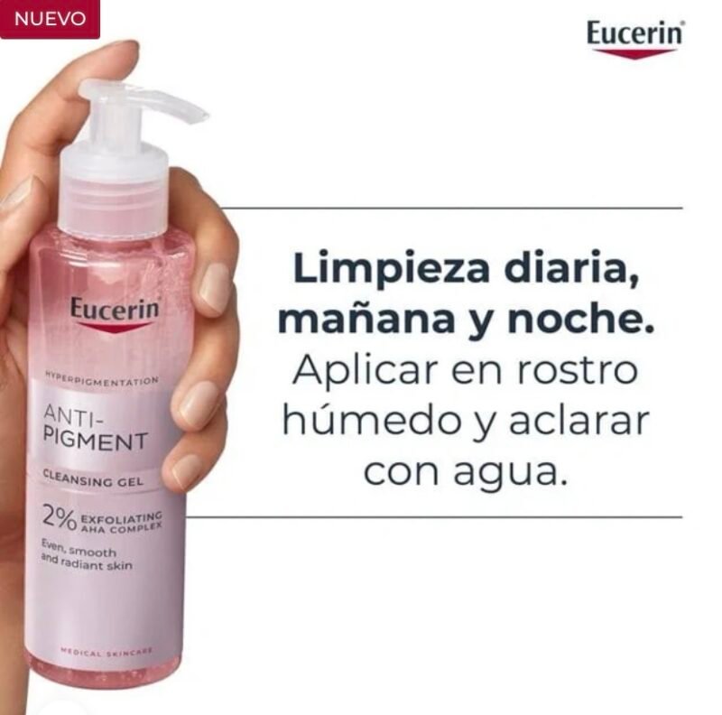 EUCERIN ANTI-PIGMENT GEL LIMPIADOR CON COMPLEJO AHA EXFOLIANTE AL 2 - Imagen 2