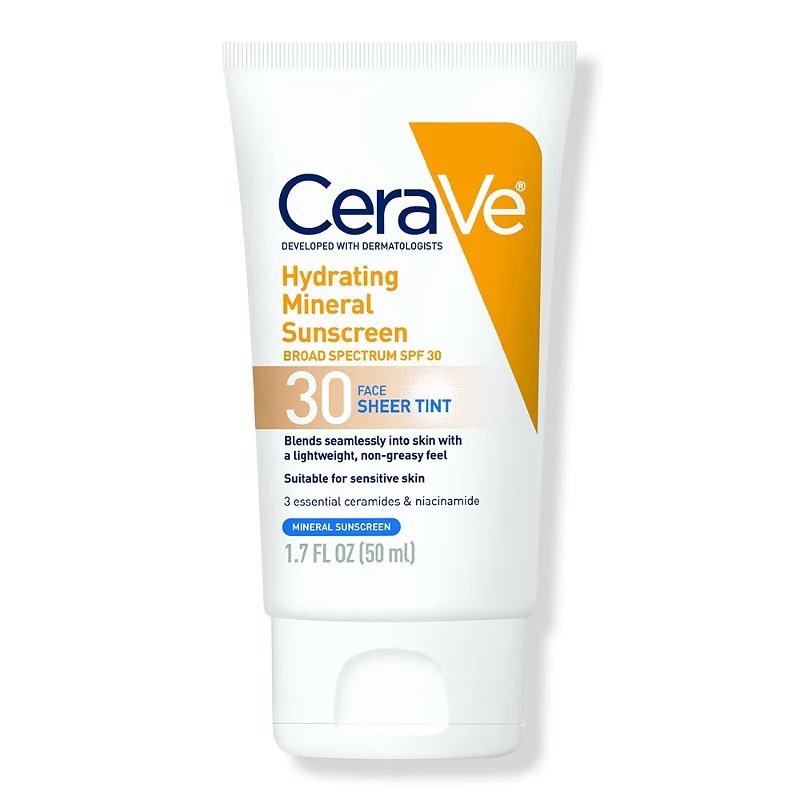 Cerave Hydrating Mineral Tinted Sunscreen SPF30 50ml
