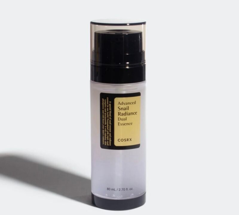 COSRX Advanced Snail Radiance Dual Essence – Esencia dual con mucina de caracol y niacinamida