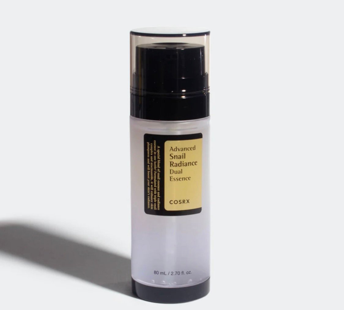 COSRX Advanced Snail Radiance Dual Essence – Esencia dual con mucina de caracol y niacinamida